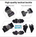 Fashionable High Quality Men Black Nylon Belt Outdoor Automatic Buckle Canvas Belts.