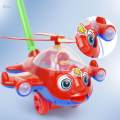 Push Along Walking Toy Educational Helicopter Hand Pushing Toy for Gifts. 