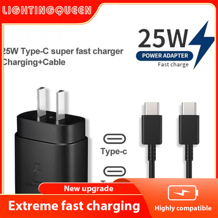for Samsung Typec To Type C 3A Charging Cable Super Fast 25W PD Charger.