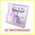 AC Mini Voltmeter Analog 0-300v. 