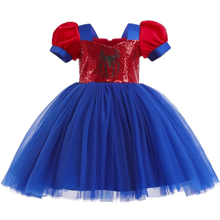 Disney%20Spiderman%20Cosplay%20Tutu%20Dress%20Costumes%20Girls%20Children's%20Day%20Vestidos%20Party%20Halloween%20Spider%20Mesh%20Kids%20Clothes%20-%20Image%205