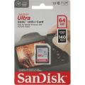 Sandisk Ultra 64GB 140Mbps SDXC UHS-I Memory Card. 