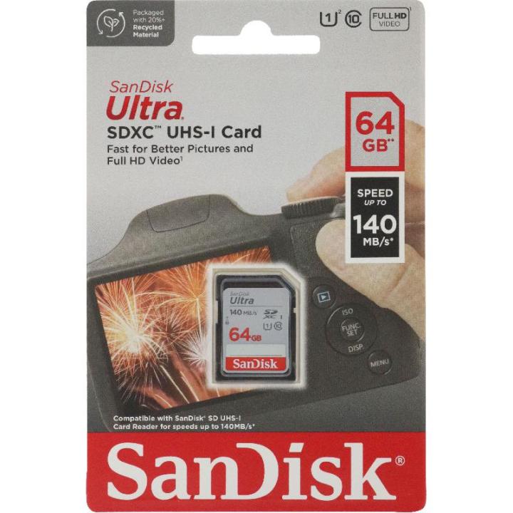 Sandisk%20Ultra%2064GB%20140Mbps%20SDXC%20UHS-I%20Memory%20Card%20-%20Image%203