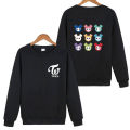 Kpop twice lovelys album hoodie hip hop casual loose hooded clothes pullover print long sleeve sweatshirts kawaii sweatshirt. 