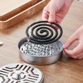 1PC Mosquito Repellent Box Hollow Design Practical High-Temperature Resistant Holder Stainless-Steel Mosquito Coil Tray for Home. 