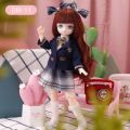 BJD Dolls 30cm Anime Doll Clothes Full Set 1/6 Bjd 23 Joint Movable Body Doll Girls Dress Up DIY Toys Reborn Kawaii.