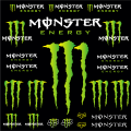 A01 Racing For Monster Energy Stickers Logo Helmet Bike Decals Set For Motogp. 