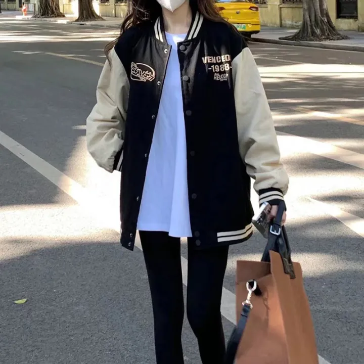 IELGY%20thin%20baseball%20jacket%20women%20loose%20all%20match%20student%20harajuku%20style%20jacket%20-%20Image%204