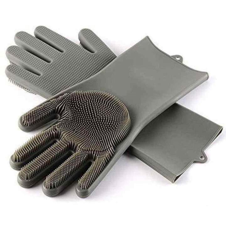Advanced Silicon Dis Wassing Kitchen Hand Gloves