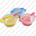 Baby Bowl Set: With a Spoon, Made of Silicone Material (Multicolor).