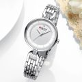 inspried by Curren 9052 Luxury Brand Fashion Stainless Steel Wrist Watch For Women - Black.
