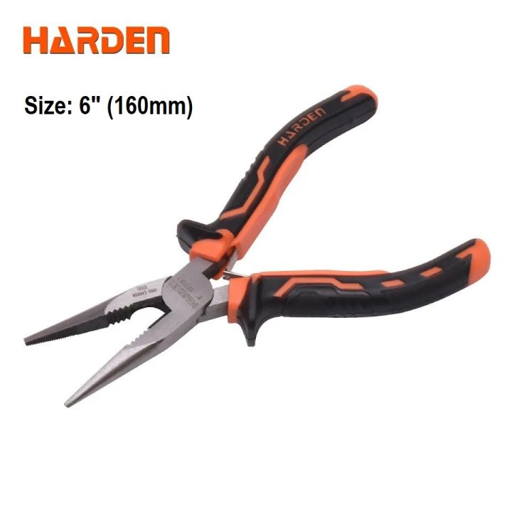 HARDEN 6" Long Nose Plier Range Hand Tool Pliers carbon steel 560156