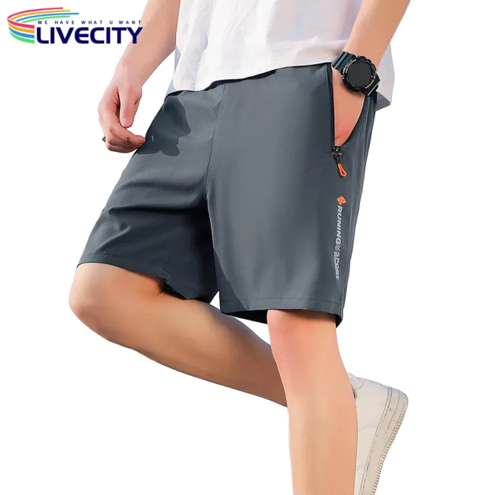 Short%20Pants%20Elastic%20Waistband%20Men%20Ice%20Silk%20Fitness%20Loose%20Shorts%20-%20Image%204