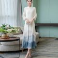 Slim Vintage Long Qipao Hanfu Women Chinese Traditional Dress Cheongsam Robe Orientale Vestido Chino Mujer Modern Clothes TA1679.