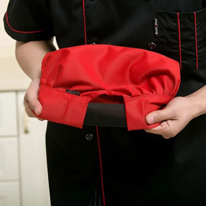 Chef%20Baker%20Hat%20Festival%20Men's%20Hat%20Kitchen%20Professional%20Stretch%20Adjustable%20-%20Image%203