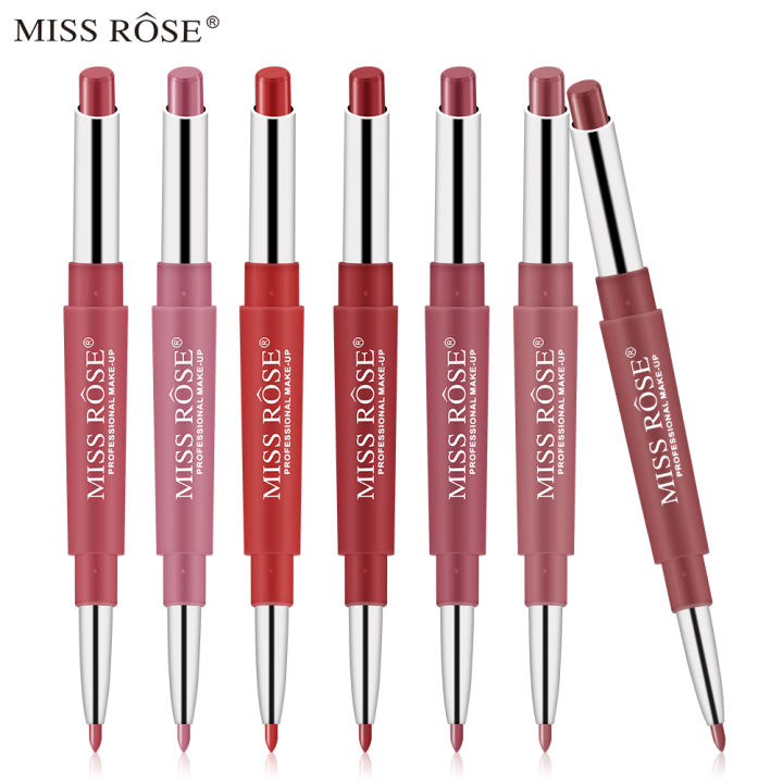MISS%20ROSE%201Pc%202%20In%201%20Double-Headed%20Matte%20Lipstick%20Lip%20Liner%20Pencil%20Waterproof%20Long%20Lasting%2030%20Colors%20Matte%20Lip%20Tube%20Makeup%20TSLM2%20KKhao%20-%20Image%203