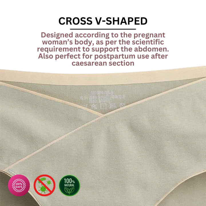 Low%20Waist%20Panty%20AangonMOM%20Maternity%20Panty%20Red%20Pure%20Cotton%20Antibacterial%20Postpartum%20Seamless%20V%20Briefs%20Pregnancy%20Underwear%20Pregnant%20Women%20Underpants%20Inner%20-%20Image%204