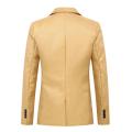 Washable Stylish Pure Color Slim Fit Blazer Super Soft Suit Coat Long Sleeves for Daily Wear. 