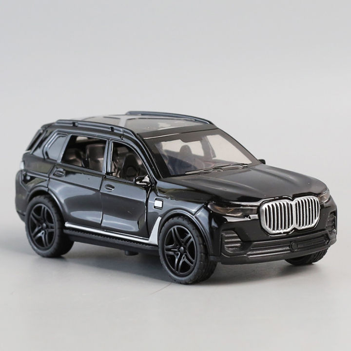 BMW X7 car model children's alloy toy car pull back door open car ornaments boy baby gift