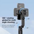 C16 Handheld Gimbal Stabilizer AI Face Tracking Smart Stabilizer Selfie Stick Tripod & Wireless Remote.