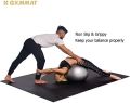 Yoga Mat 6'x6'x7mm, Thick Workout Mats for Home Gym Flooring, Extra Wide and Thick, Non-Slip Quick Resilient Barefoot Ex. 