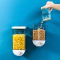 Kitchen Food Storage Easy Press Container Cereal Dispenser Wall Mounted Food Storage Box. 
