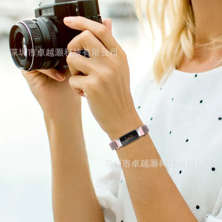 %5Bautismaut%5D%20Applicable%20Fitbit%20Luxe%20Smart%20Watch%20Nylon%20Loop%20Wristband%20Adjustable%20Velcro%20Luxe%20Watch%20band%20-%20Image%205