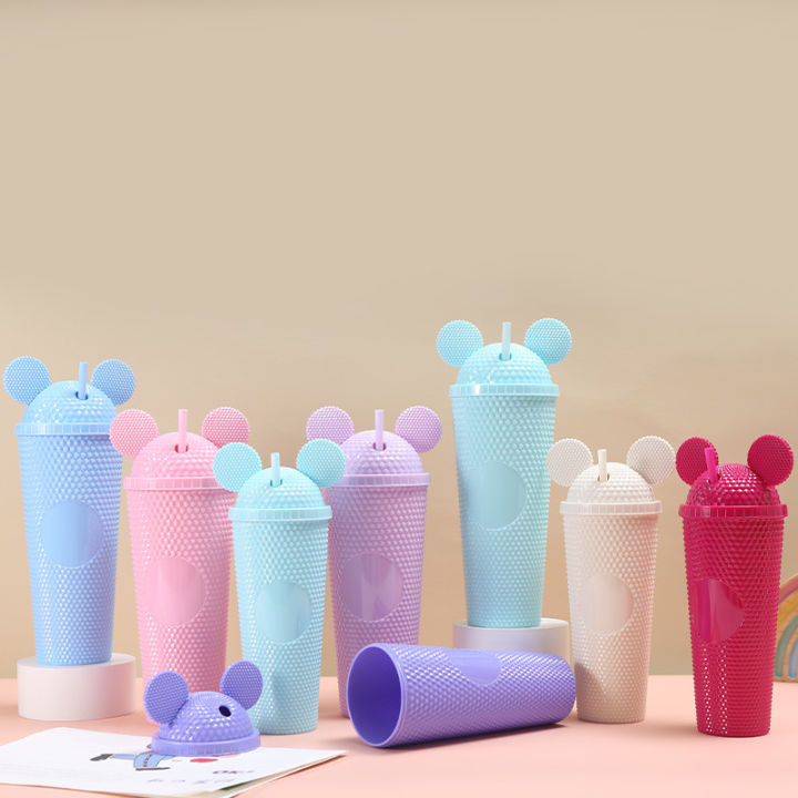 New%20cross-border%20cartoon%20Mickey%20durian%20cup%20large%20capacity%20plastic%20straw%20cup%20net%20red%20double%20layer%20diamond%20milk%20tea%20cup%20wholesale%20-%20Image%203