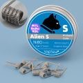 2.5mm MTL Fused Clapton Coil NI80/A1/SS316L Twisted/Alien Premade Heating Wire Electric Abrasive For SXK AIO/BB BORO/Berserker. 