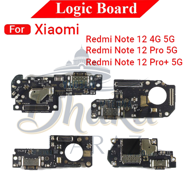 Charging Logic Board For Xiaomi Redmi Note 12 12 Pro 12 Pro Plus 4G 5G Charging Port For USB Plug PCB Dock Connector Replacement Parts