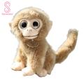 Deform-resistant Stuffed Toy Adorable Plush Monkey Doll with Big Eyes Long-tailed Stuffed Toy for Southeast Asian Buyers Plush Monkey Toy. 