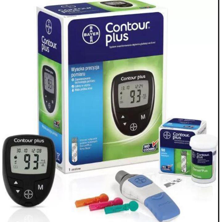 Contour Plus Blood Glucose Monitoring System With 25 Bundle Strips,imported by SQUARE pharmaceuticals