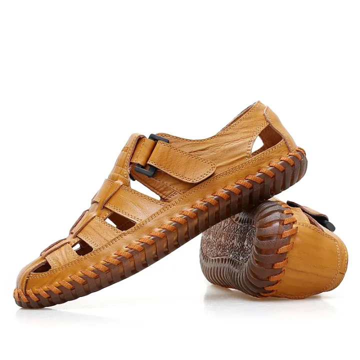 VAN%20New%20Summer%20Men%20Sandals%202019%20Leisure%20Beach%20Men%20Shoes%20High%20Quality%20%20Leather%20Sandals%20The%20Men's%20Sandals%20Big%20size%2039-47%20-%20Image%206