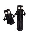 Funny Women Men Hold Hands Socks Cute Plush Eyes Soft Cotton Socks For Student White Black Unisex Couple Ankle Socks. 