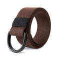 Canvas Belt D-Ring Belt Fabric Webbing Belt Waist Belt Strap Waistband Belt.