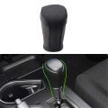 Leather Gear Shift Knob Cover for Toyota Corolla Rav4 Rav 4 2014-2019 Automatic Hand-Stitched DIY Gear Shift Collars. 