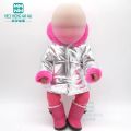 【The road to happiness Store】Clothes for doll  Fur collar Coat 43-45cm baby toy new born doll and American accessories. 