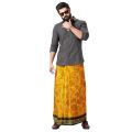 AMANAT SHAH LUNGI FOR MEN / LINEN FABRICS / BATIK PRINT DESIGN /  STITCHED LUNGI (5 HAND) লুঙ্গি. 