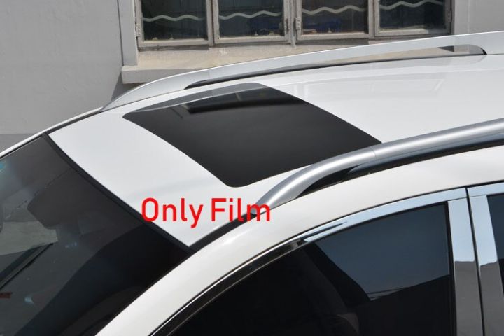 【Xiaofeng】Chiziyo 79x38cm fake black car sticker car sticker simulation sunroof edge strip optional