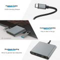2 Port USB C Hub to Dual HDMI Splitter 4K 60HZ Dual Screen Expansion Type C Docking Station For Macbook Laptop Mobile Phone PC. 