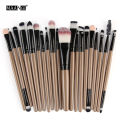 Factory wholesale 20 eye makeup brushes, full set of eyeshadow brushes, beauty tools, neutral logoless eyeliner brushes. 
