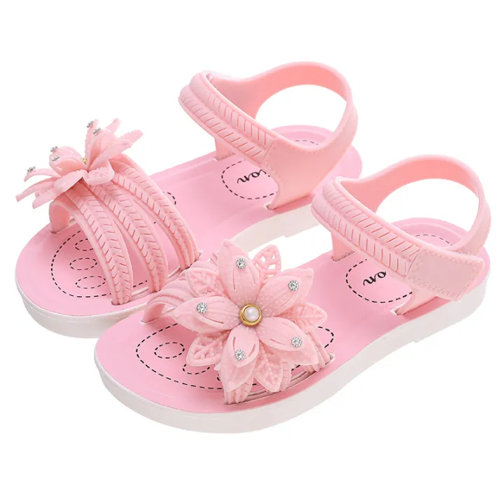 Summer%20New%20Soft%20Sole%20Anti%20slip%20Comfortable%20Fashion%20Princess%20Shoes%20Big,%20Medium,%20and%20Small%20Girls'%20Sandals%20Bow%20-%20Image%205