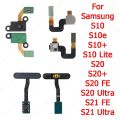 Finger Print Scanner Flex Cable For Samsung Galaxy S20 FE S20+ S21 Ultra S10e S10 Lite S10 Plus 5G Fingerprint Sensor Return Key.