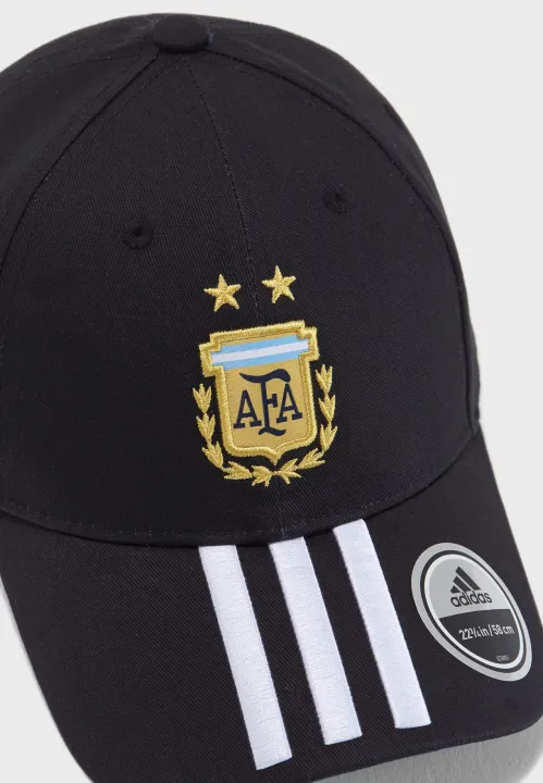 Black%20Argentina%20Embroidered%20AFA%20Logo%203-Stripe%20Cap%20-%20Image%203
