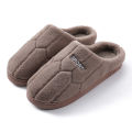 New Winter Footwear Flat Men Women Bedroom Slippers Indoor Home Non Slip House Shoes Warm Plush Cotton Slippers.