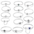 925 Silver Orgrinal Bracelet Butterfly Cat Dog Paw Safety Chain Star Moon Clover Tree of Life Bracelets Bangle For Women Jewelry. 