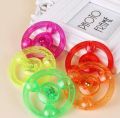 1PC  Spinner Fidget LED Light Luminous Hand Pull Flashing Rope Flywheel Toy Children Flywheel Flash Gyro. 