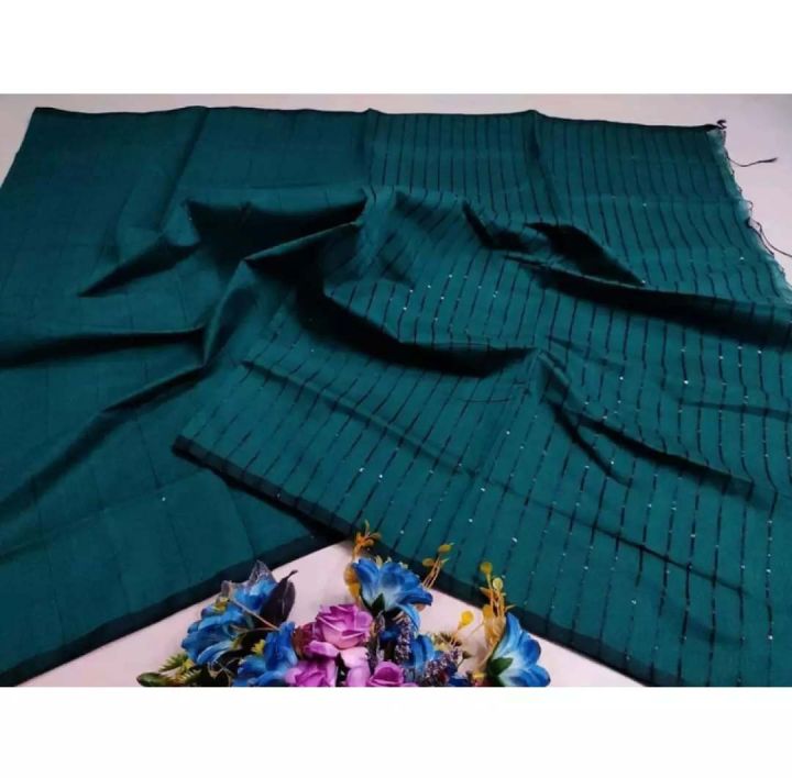Black%20Colour%20Half%20Silk%20Tangail%20Tat%20Chumki%20Saree%20For%20Women%20No%20Blouse%20Piece%20-%20Image%202