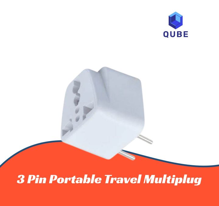 3 Pin Portable Travel Multiplug | Daraz.com.bd