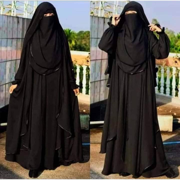 Muslim Outfit New Design Exclusive Borka Ready Hizab And Nikab All Set Arabian Mohua Burkha Jorjet Borkha Dubai Cherry Georgette Borkha For Stylish Women Borka